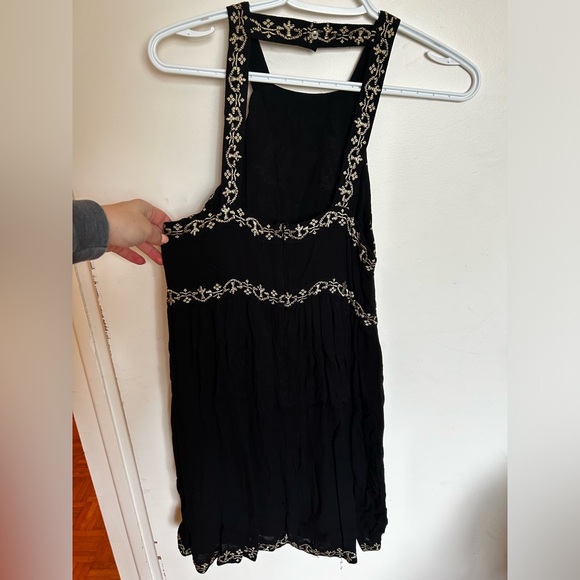 Urban Outfitters Black Embroidered Dress - Picture 2 of 4